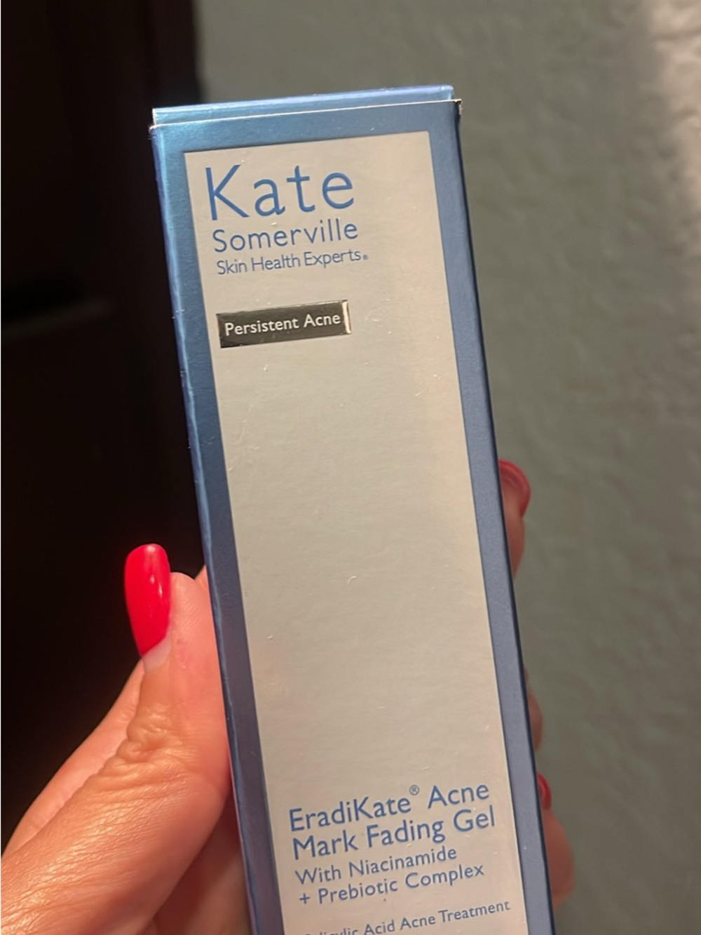 Kate Somerville Blue Acne Mark Fading Gel Packaging